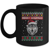 Merry Wolfmas Merry Christmas Ugly Wolf Funny Xmas Mug | siriusteestore