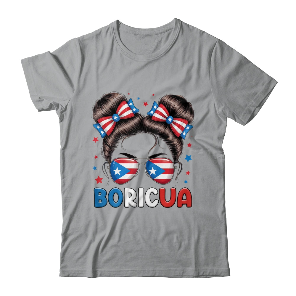 Messy Bun Puerto Rican Boricua Puerto Rico Hispanic Heritage Shirt & Tank Top | siriusteestore