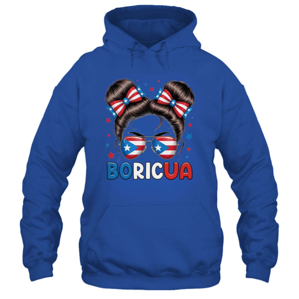 Messy Bun Puerto Rican Boricua Puerto Rico Hispanic Heritage Shirt & Tank Top | siriusteestore