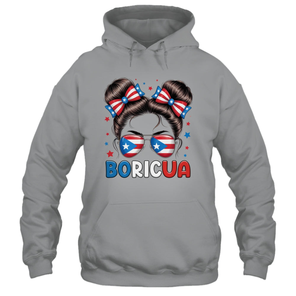 Messy Bun Puerto Rican Boricua Puerto Rico Hispanic Heritage Shirt & Tank Top | siriusteestore