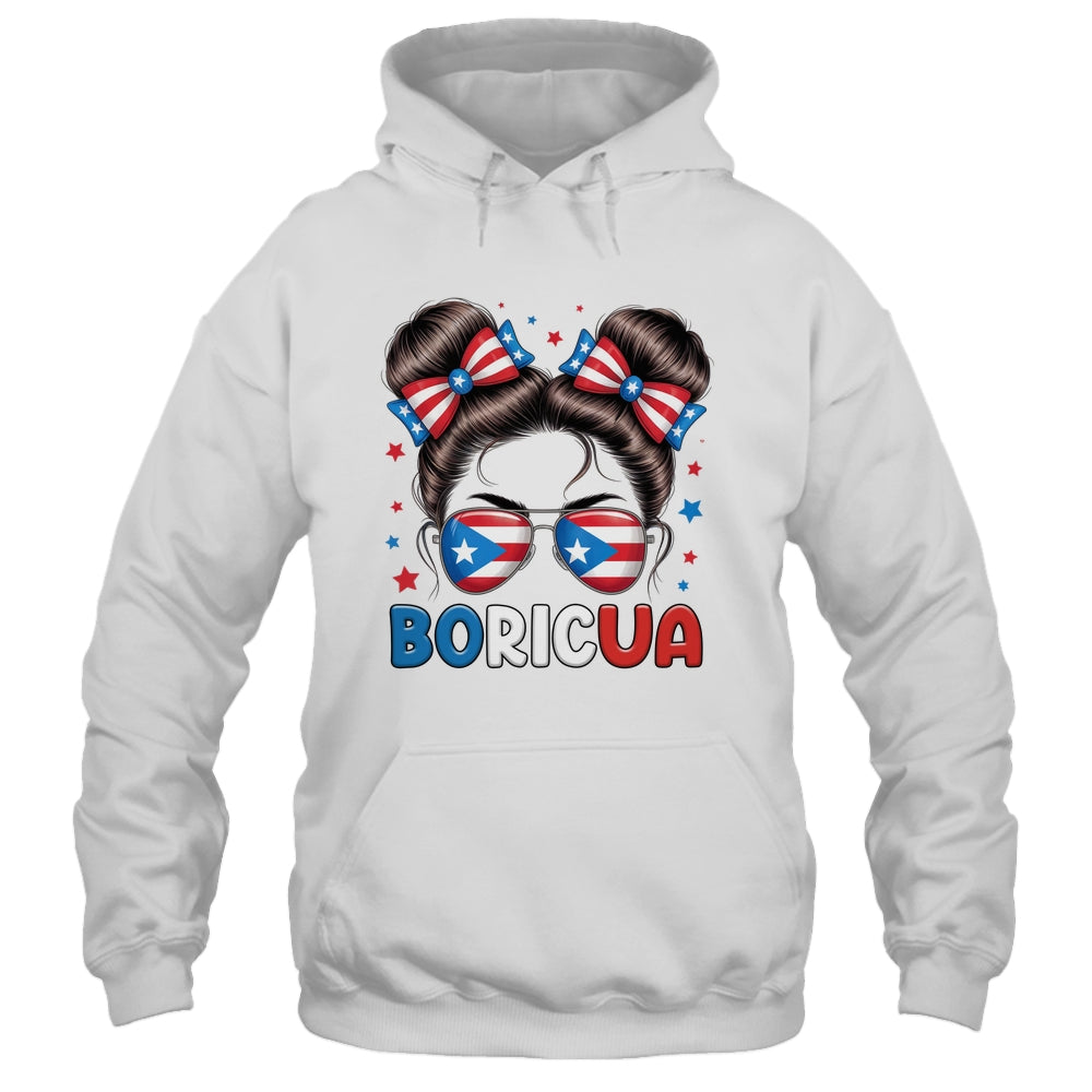 Messy Bun Puerto Rican Boricua Puerto Rico Hispanic Heritage Shirt & Tank Top | siriusteestore
