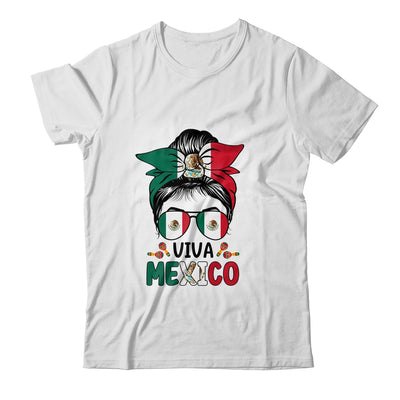 Mexican Independence Funny Viva Mexico Messy Bun Hair Shirt & Tank Top | siriusteestore