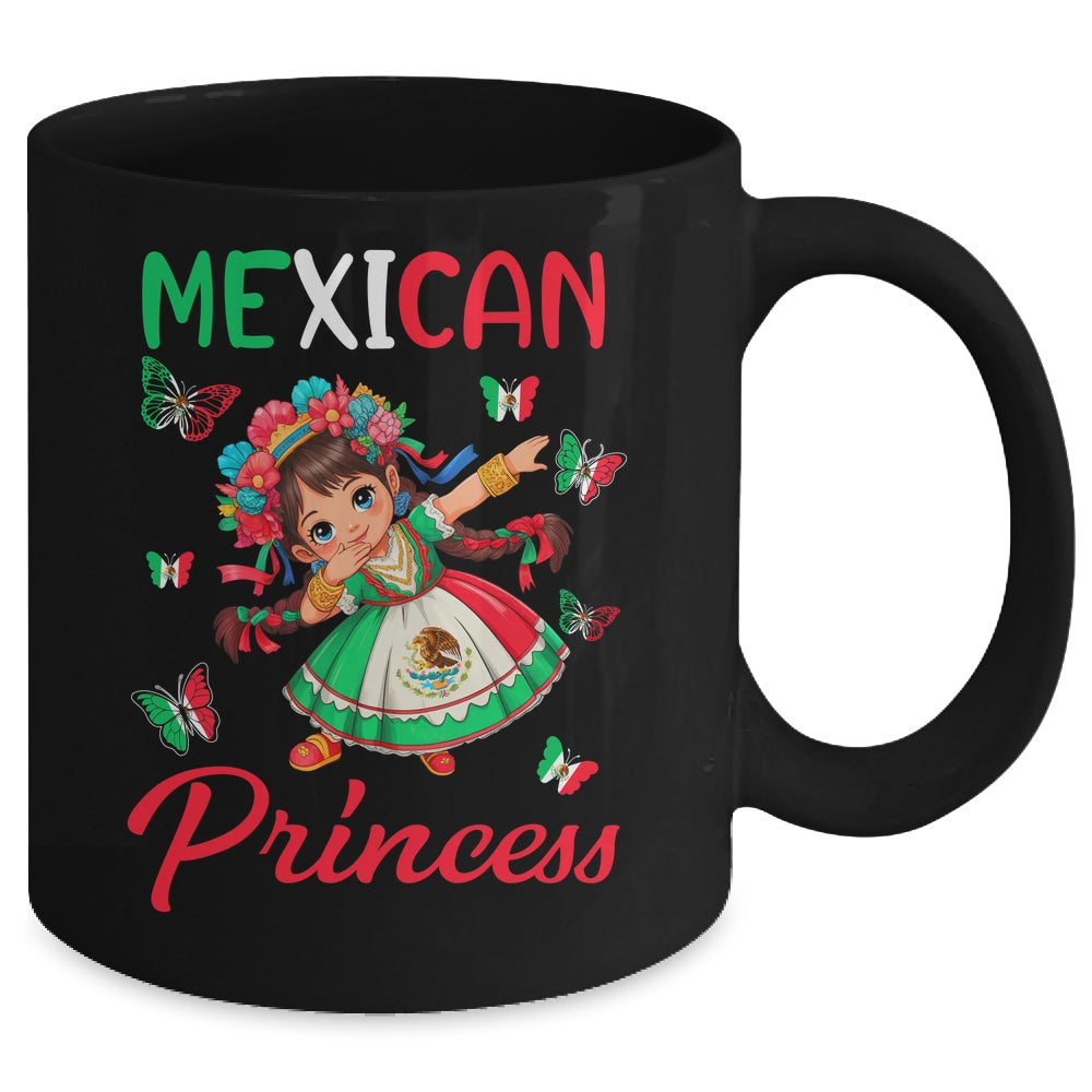 Mexican Princess Flag Latina Mexicana For Girls Kids Mug | siriusteestore