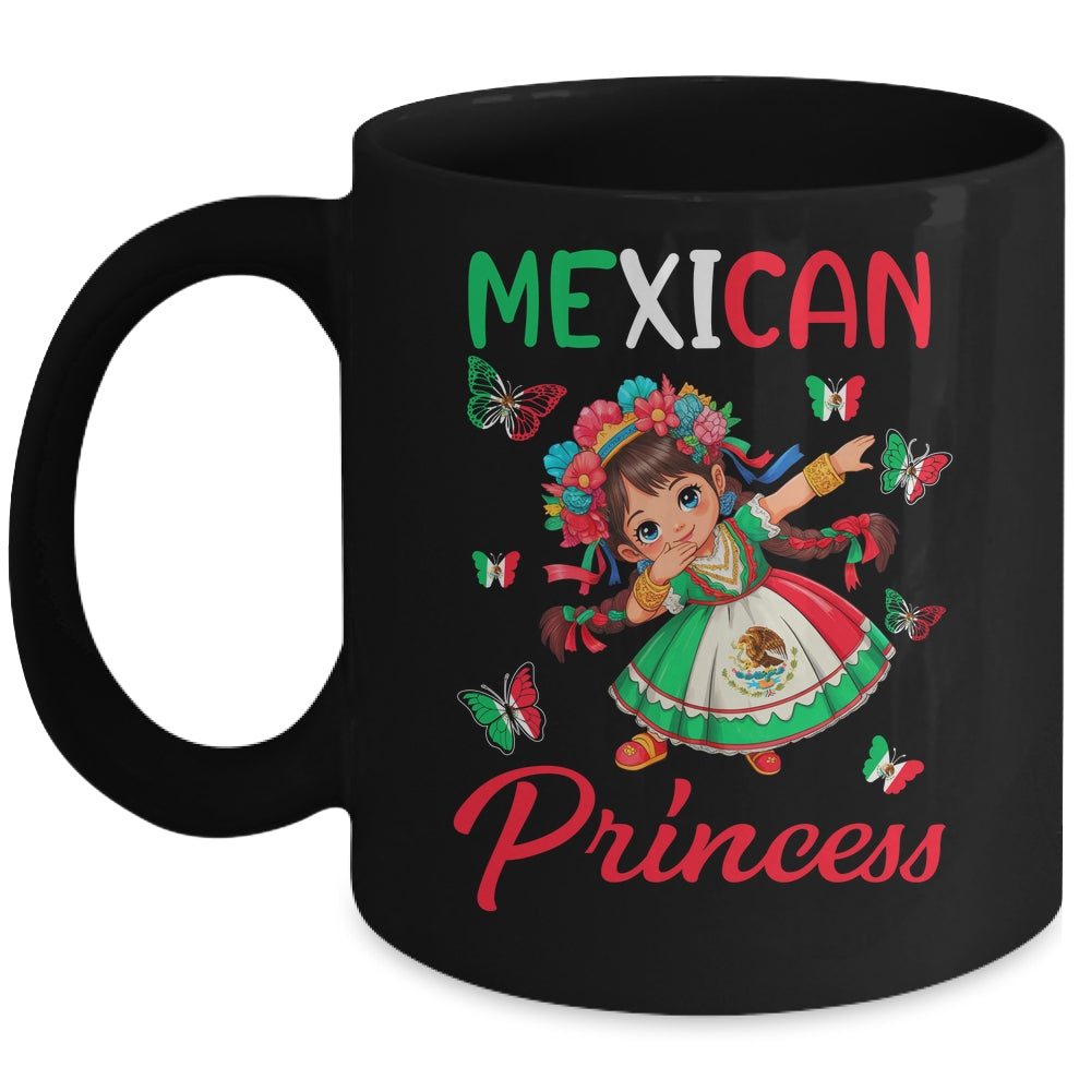 Mexican Princess Flag Latina Mexicana For Girls Kids Mug | siriusteestore
