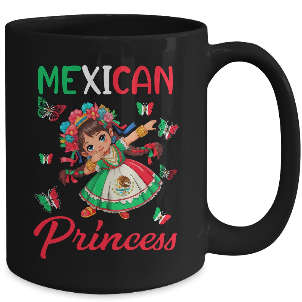 Mexican Princess Flag Latina Mexicana For Girls Kids Mug | siriusteestore