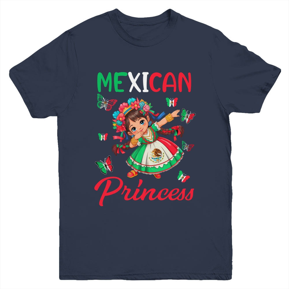Mexican Princess Flag Latina Mexicana For Girls Kids Youth Shirt | siriusteestore