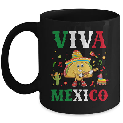 Mexican Viva Mexico Independence Day Flag Taco Kids Women Mug | siriusteestore