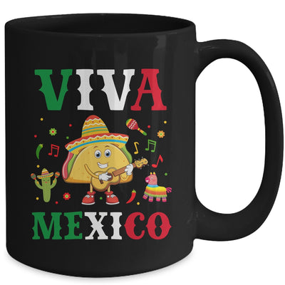 Mexican Viva Mexico Independence Day Flag Taco Kids Women Mug | siriusteestore
