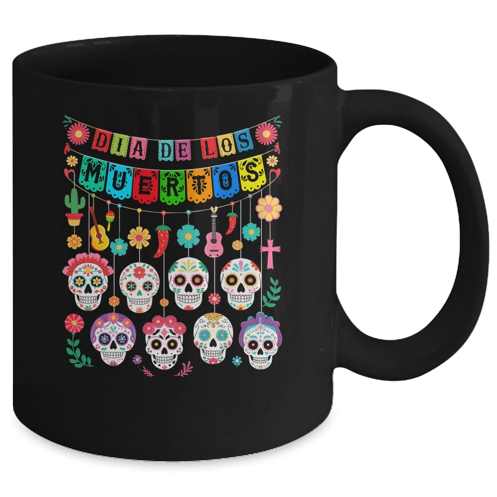 Mexico Dia De Los Muertos Funny Day Of Dead Hanging Skulls Mug | siriusteestore