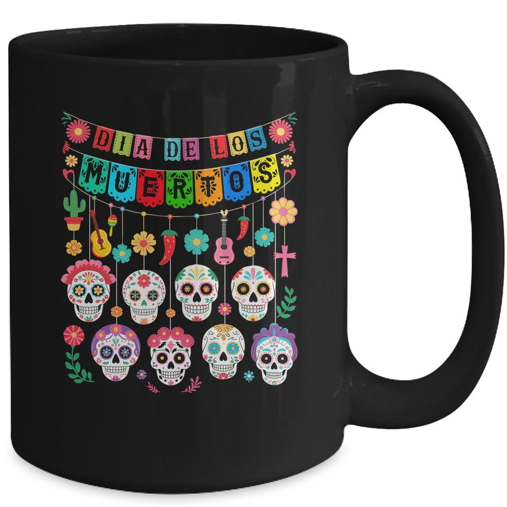 Mexico Dia De Los Muertos Funny Day Of Dead Hanging Skulls Mug | siriusteestore