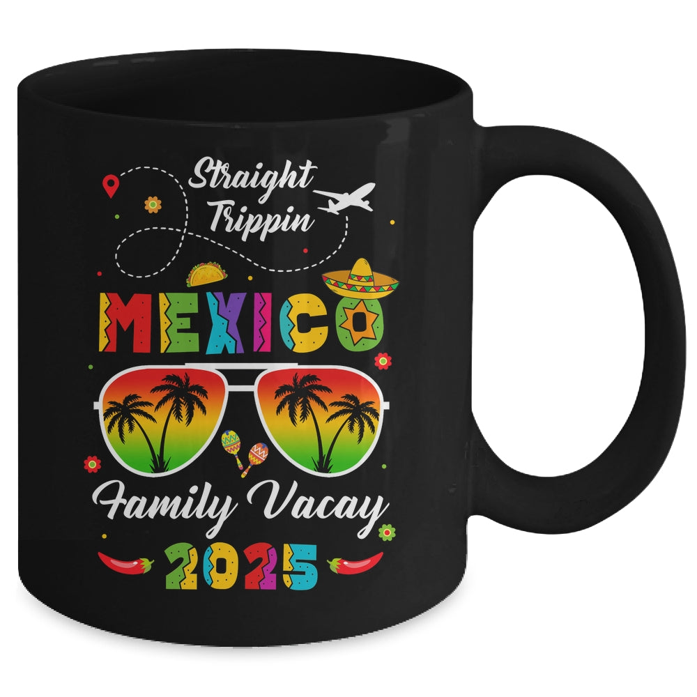 Mexico Family Vacay Vacation Cancun 2025 Straight Trippin Mug | siriusteestore