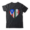 Mexico Flag Puerto Rico Flag Heart Puerto Rican Mexican Shirt & Hoodie | siriusteestore