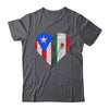 Mexico Flag Puerto Rico Flag Heart Puerto Rican Mexican Shirt & Hoodie | siriusteestore