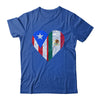Mexico Flag Puerto Rico Flag Heart Puerto Rican Mexican Shirt & Hoodie | siriusteestore