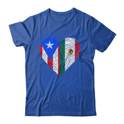 Mexico Flag Puerto Rico Flag Heart Puerto Rican Mexican Shirt & Hoodie | siriusteestore