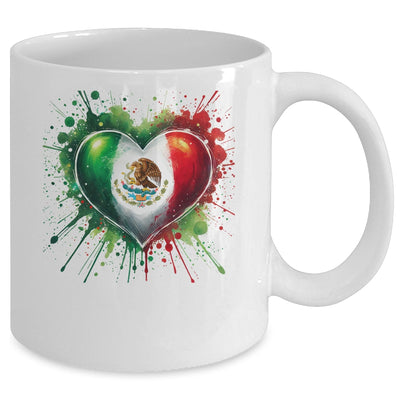Mexico Heart Patriotic Mexico Flag Mexican Design Women Men Mug | siriusteestore