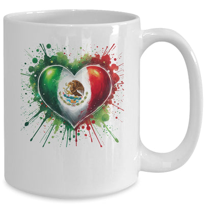 Mexico Heart Patriotic Mexico Flag Mexican Design Women Men Mug | siriusteestore