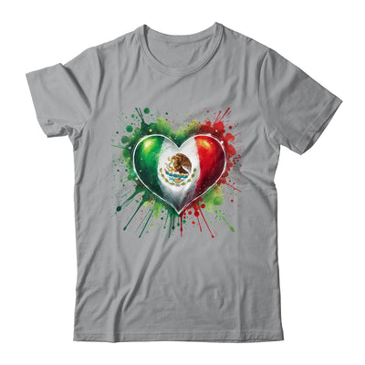 Mexico Heart Patriotic Mexico Flag Mexican Design Women Men Shirt & Tank Top | siriusteestore