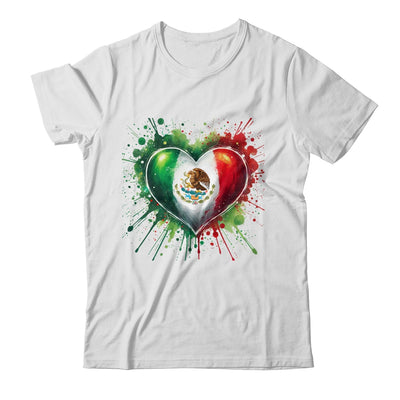 Mexico Heart Patriotic Mexico Flag Mexican Design Women Men Shirt & Tank Top | siriusteestore