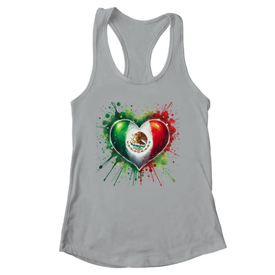Mexico Heart Patriotic Mexico Flag Mexican Design Women Men Shirt & Tank Top | siriusteestore