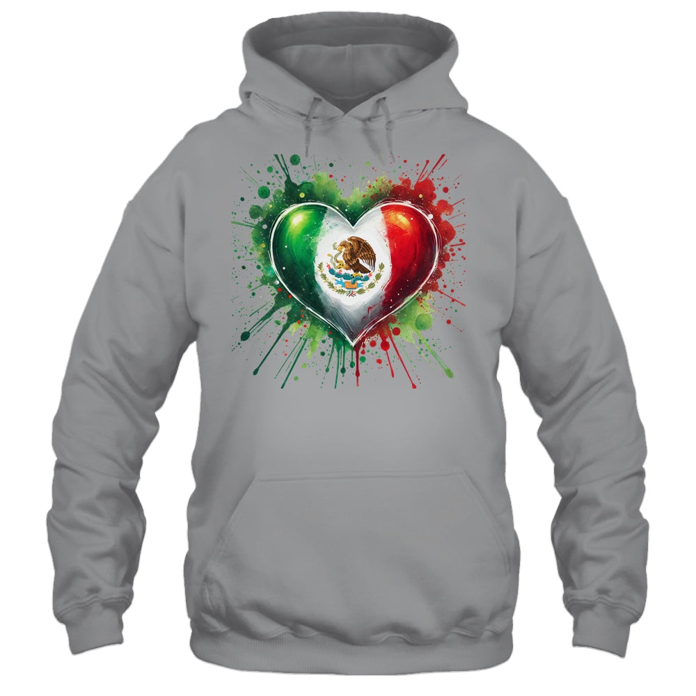 Mexico Heart Patriotic Mexico Flag Mexican Design Women Men Shirt & Tank Top | siriusteestore