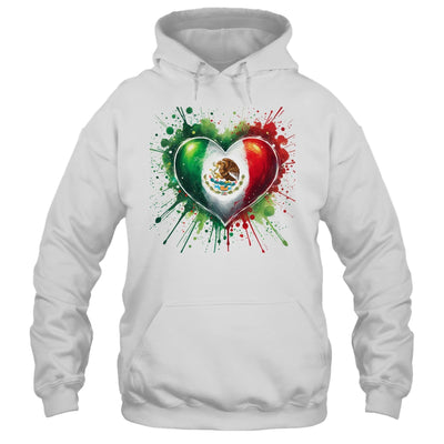 Mexico Heart Patriotic Mexico Flag Mexican Design Women Men Shirt & Tank Top | siriusteestore