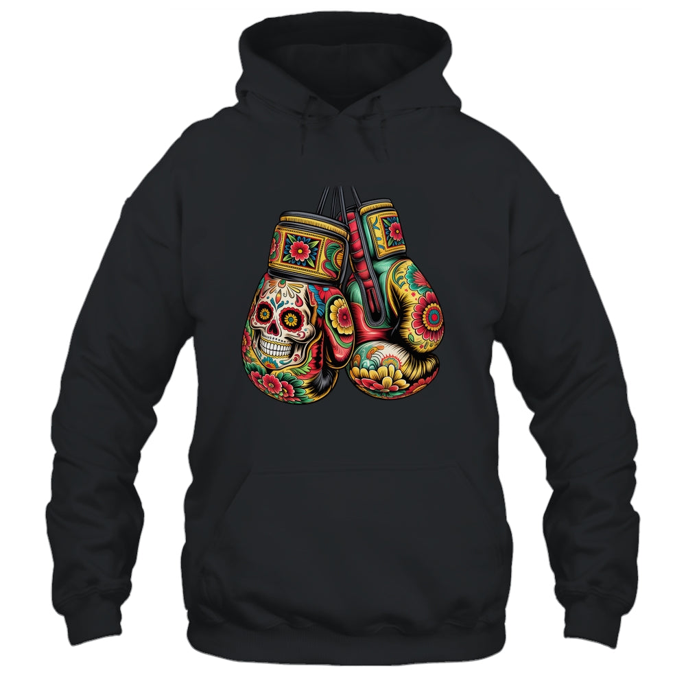 Mexico Mexican Vintage Style Boxing Gloves Boxer Aztec Mayan Shirt & Hoodie | siriusteestore
