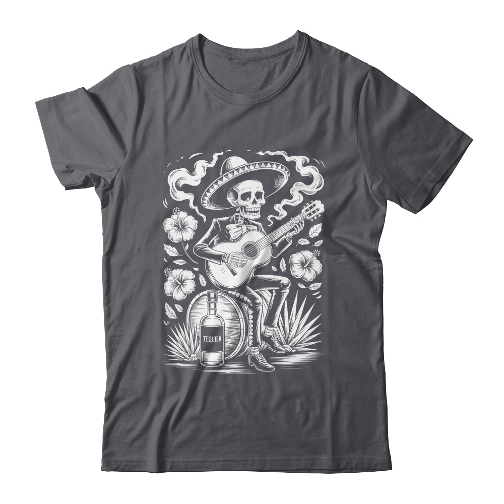 Mexico Vintage Skeleton Guitar Dia De Los Muertos Mexican Shirt & Tank Top | siriusteestore
