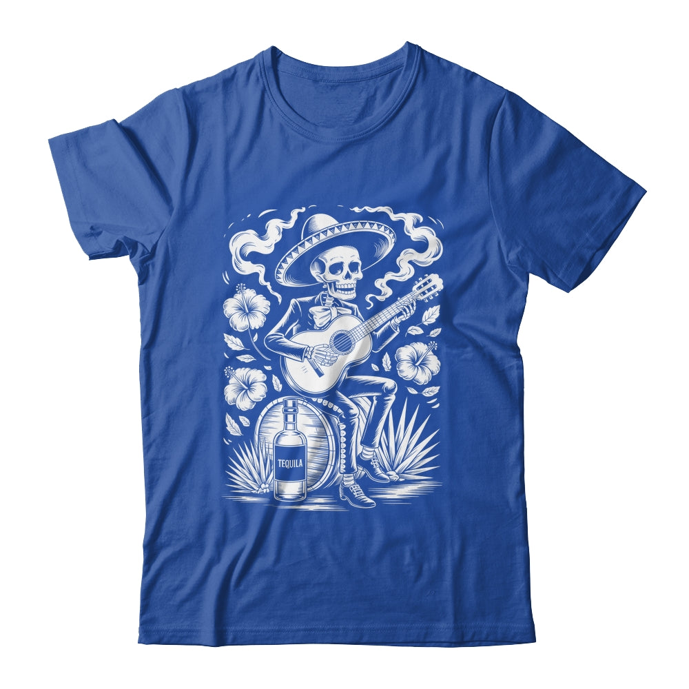 Mexico Vintage Skeleton Guitar Dia De Los Muertos Mexican Shirt & Tank Top | siriusteestore