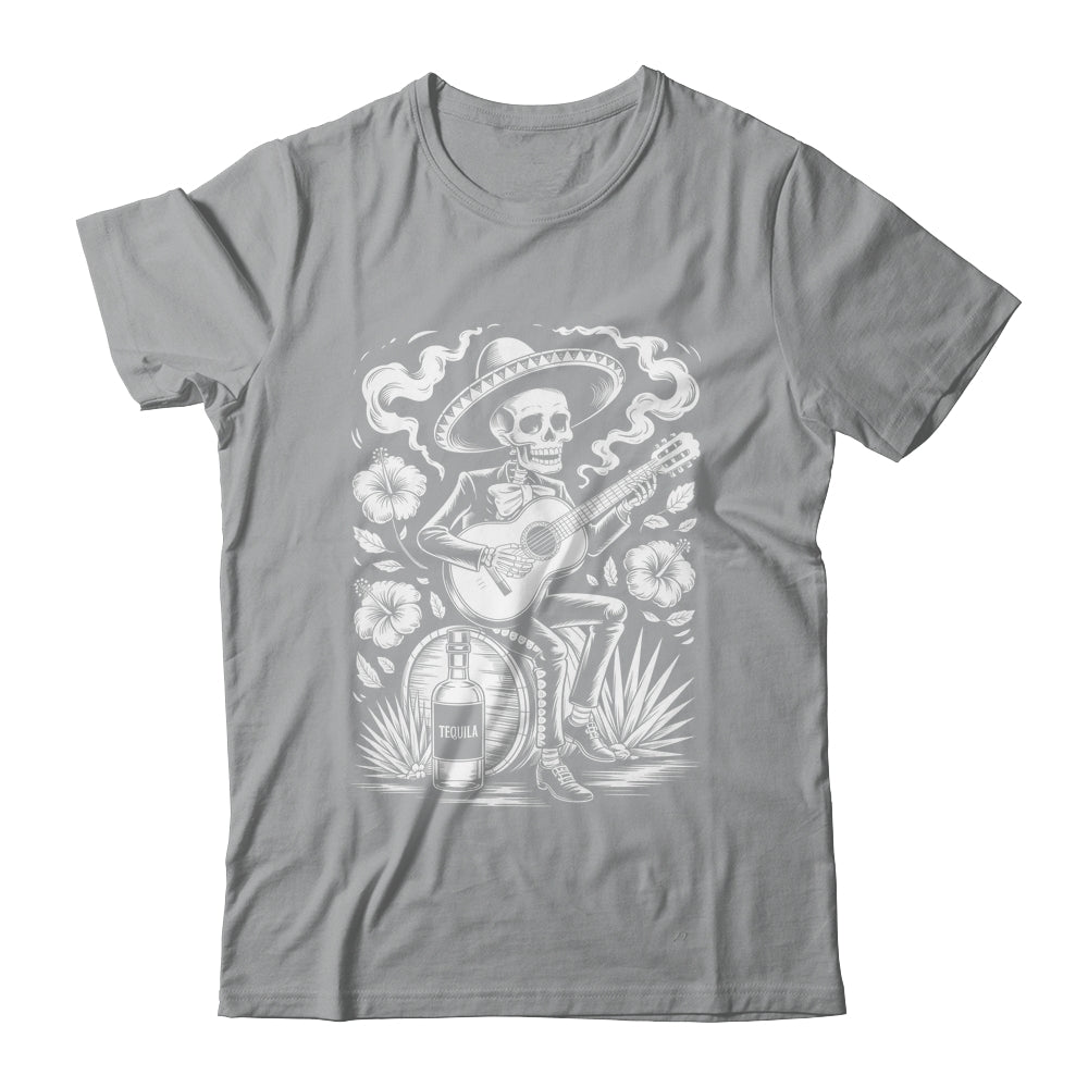 Mexico Vintage Skeleton Guitar Dia De Los Muertos Mexican Shirt & Tank Top | siriusteestore