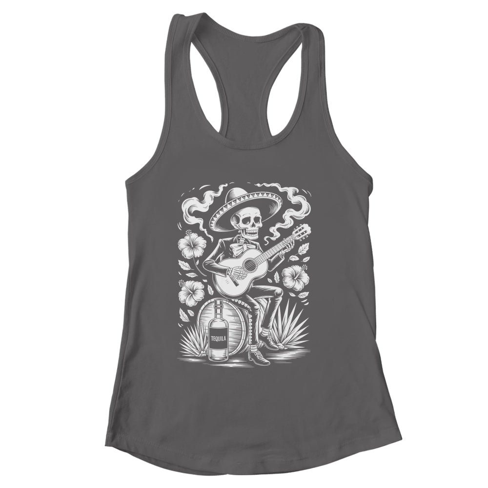 Mexico Vintage Skeleton Guitar Dia De Los Muertos Mexican Shirt & Tank Top | siriusteestore
