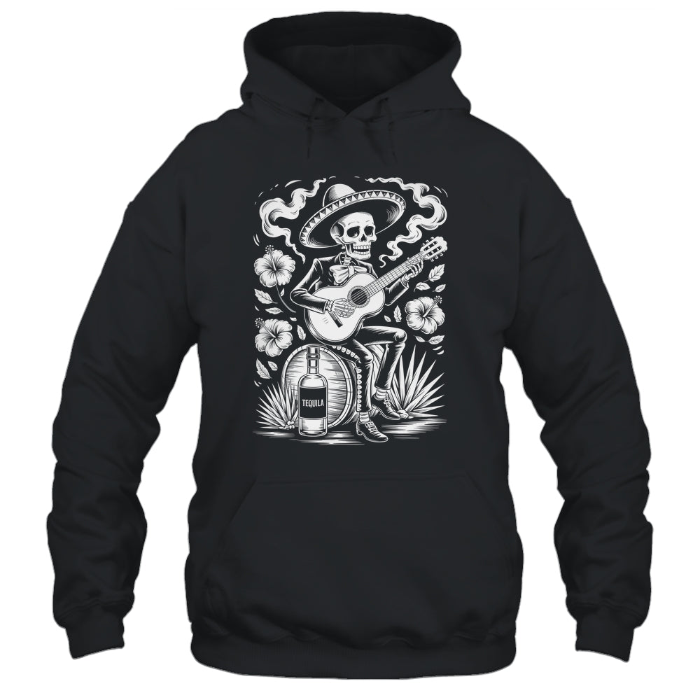 Mexico Vintage Skeleton Guitar Dia De Los Muertos Mexican Shirt & Tank Top | siriusteestore