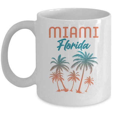 Miami Beach Florida Summer Vacation Palm Trees Souvenirs Mug | siriusteestore