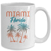 Miami Beach Florida Summer Vacation Palm Trees Souvenirs Mug | siriusteestore