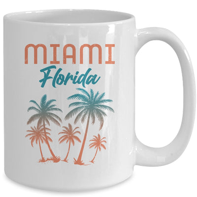 Miami Beach Florida Summer Vacation Palm Trees Souvenirs Mug | siriusteestore