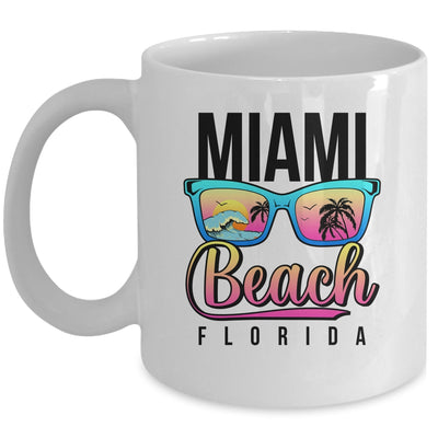 Miami Beach Florida Sunset Retro Souvenir Surf Miami Mug | siriusteestore