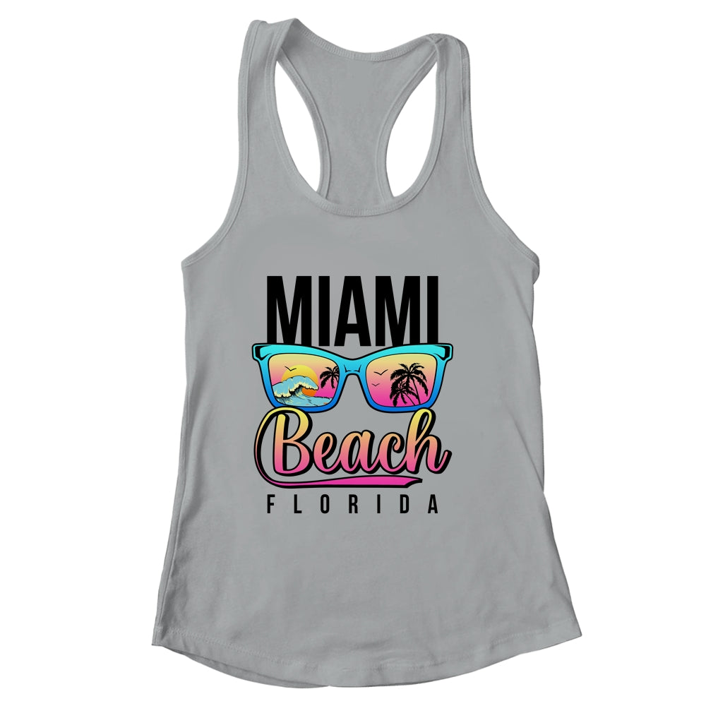 Miami Beach Florida Sunset Retro Souvenir Surf Miami Shirt & Tank Top | siriusteestore