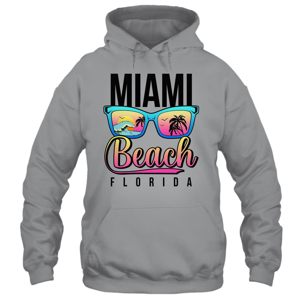 Miami Beach Florida Sunset Retro Souvenir Surf Miami Shirt & Tank Top | siriusteestore