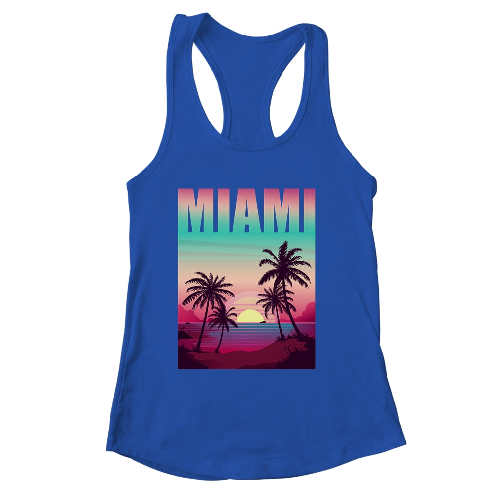 Miami Beach Souvenir Urban City By Night Florida USA US Shirt & Tank Top | siriusteestore