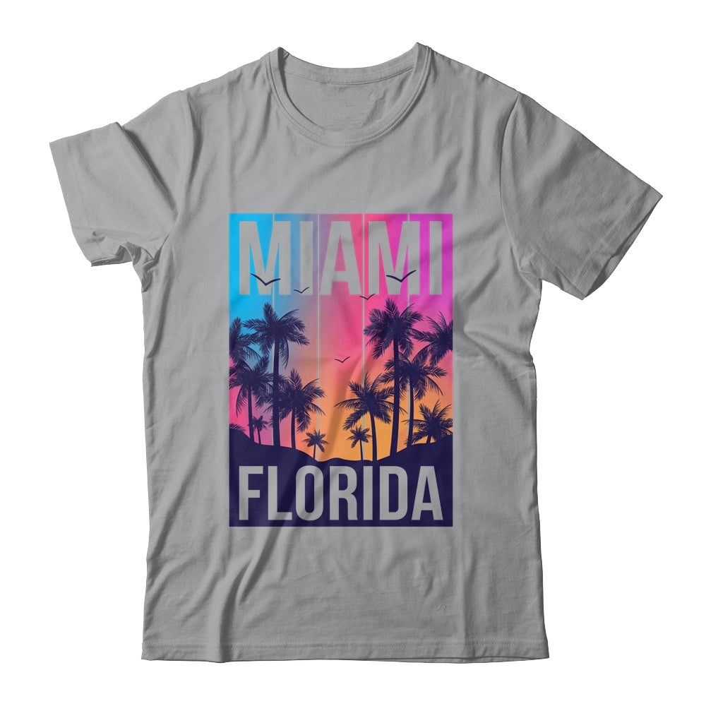 Miami Florida Sunset I Love Miami Beach Souvenir Shirt & Tank Top | siriusteestore
