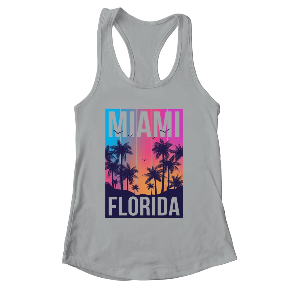 Miami Florida Sunset I Love Miami Beach Souvenir Shirt & Tank Top | siriusteestore