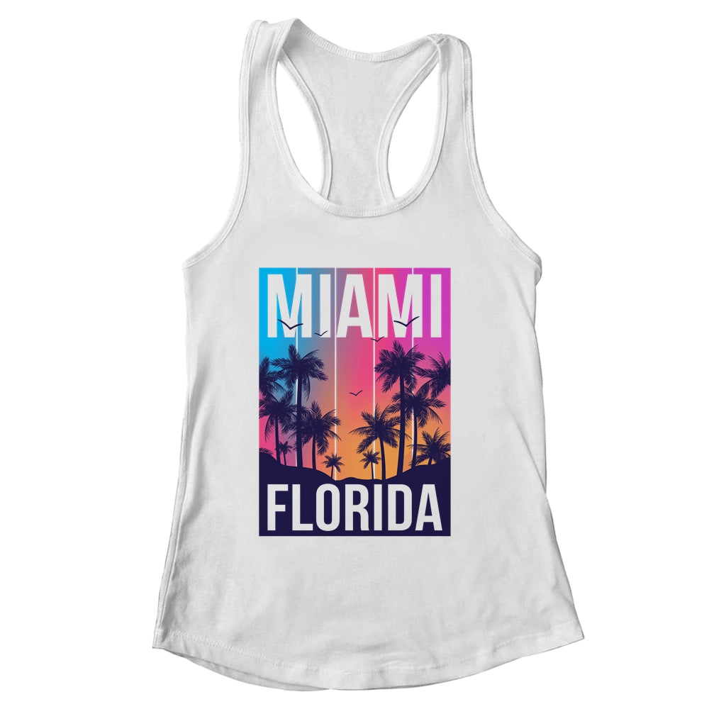 Miami Florida Sunset I Love Miami Beach Souvenir Shirt & Tank Top | siriusteestore
