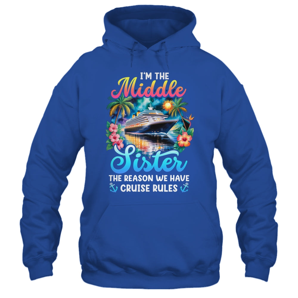 Middle Sister The Reason We Have Rules Sisters Cruise 2026 Shirt & Tank Top | siriusteestore