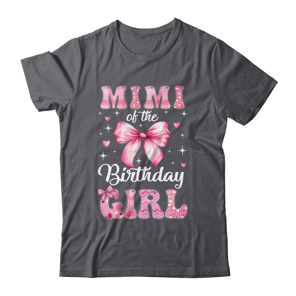 Mimi Of Birthday Girl Coquette Bow Matching Family Shirt & Hoodie | siriusteestore