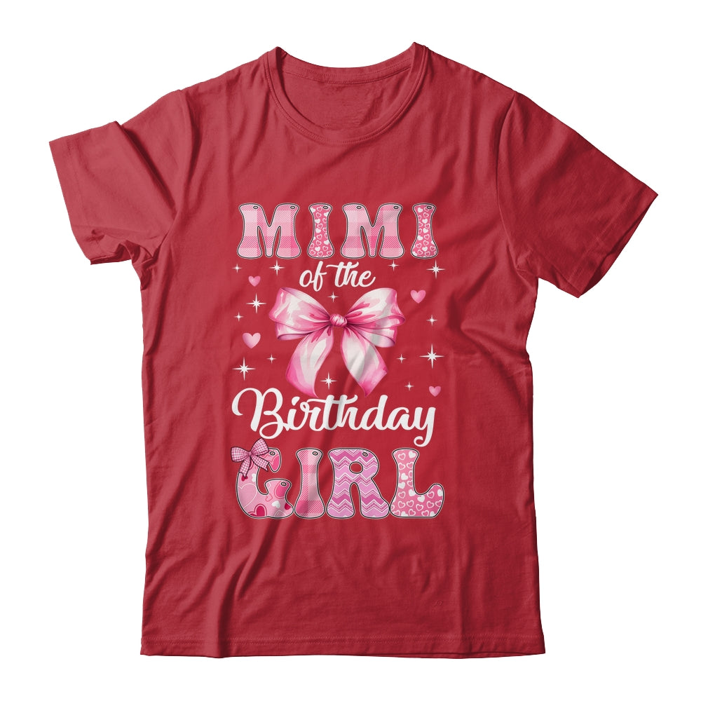Mimi Of Birthday Girl Coquette Bow Matching Family Shirt & Hoodie | siriusteestore