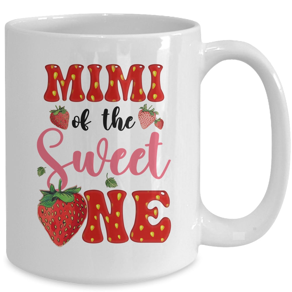 Mimi Of Sweet One Strawberry Frist 1st Birthday Girl Mug | siriusteestore