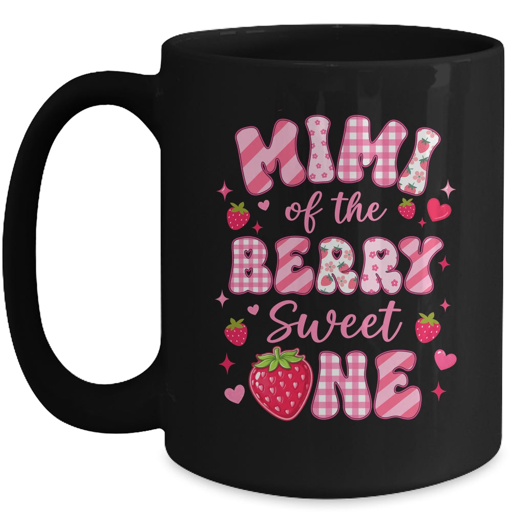 Mimi Of The Berry Sweet One Strawberry First Birthday Mug | siriusteestore