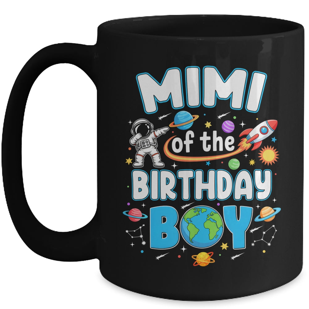 Mimi Of The Birthday Boy Astronaut Family Space Planets Mug | siriusteestore