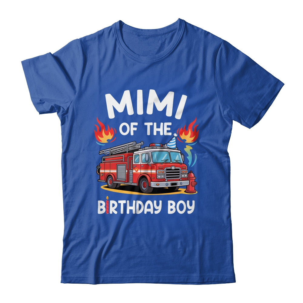Mimi Of The Birthday Boy Fire Truck Firefighter 1st Party Shirt & Hoodie | siriusteestore