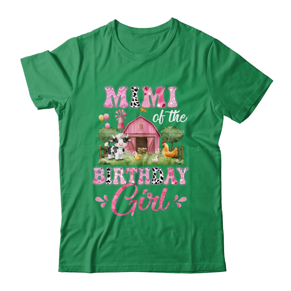 Mimi Of The Birthday Girl 1st Birthday Cow Farm Family Shirt & Hoodie | siriusteestore